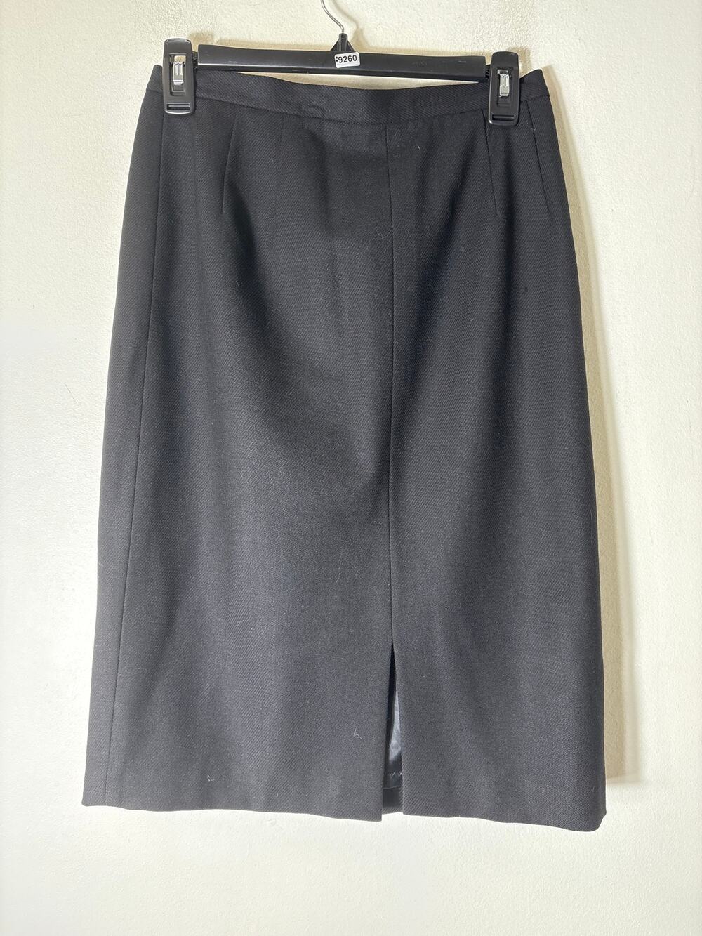 Talbots Black Wool Pencil SKirt Sz 8